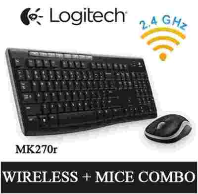 Logitech mk270r Wireless Full Size Keyboard Mouse Combo