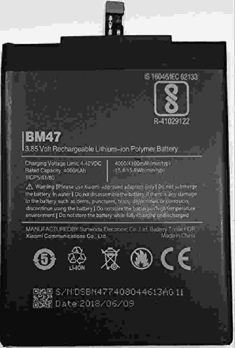 MI BM47 4000mAh Xiaomi Redmi 3/3 Pro/3S Prim Mobile Battery