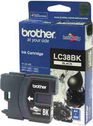 Brother 38bk Black Ink | Brother LC 38BK cartridge Price 29 Mar 2024 Brother 38bk Ink Cartridge online shop - HelpingIndia