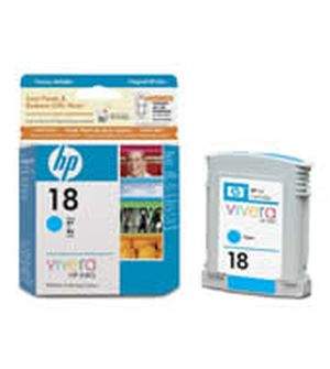 HP 18 Cyan Ink Cartridges