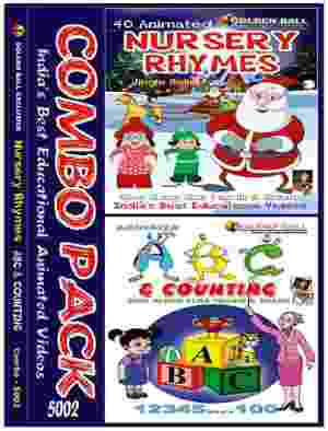 Golden Ball Combo Pack Of Animated Nursery Rhymes ABC And Counting VCD