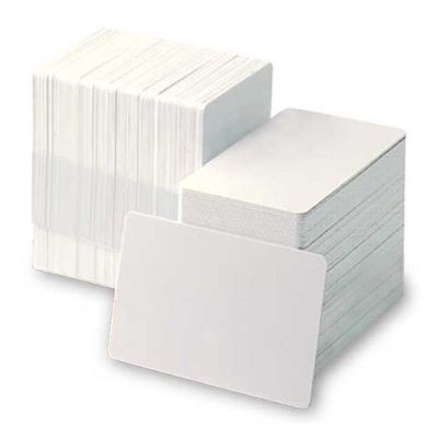 PVC Plastic Thermal Printable School Corporate 100Pcs Blank ID White Cards