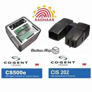 Cogent Aadhar Card Biometrics UID FingerPrint + Iris Scanner Kit - Click Image to Close