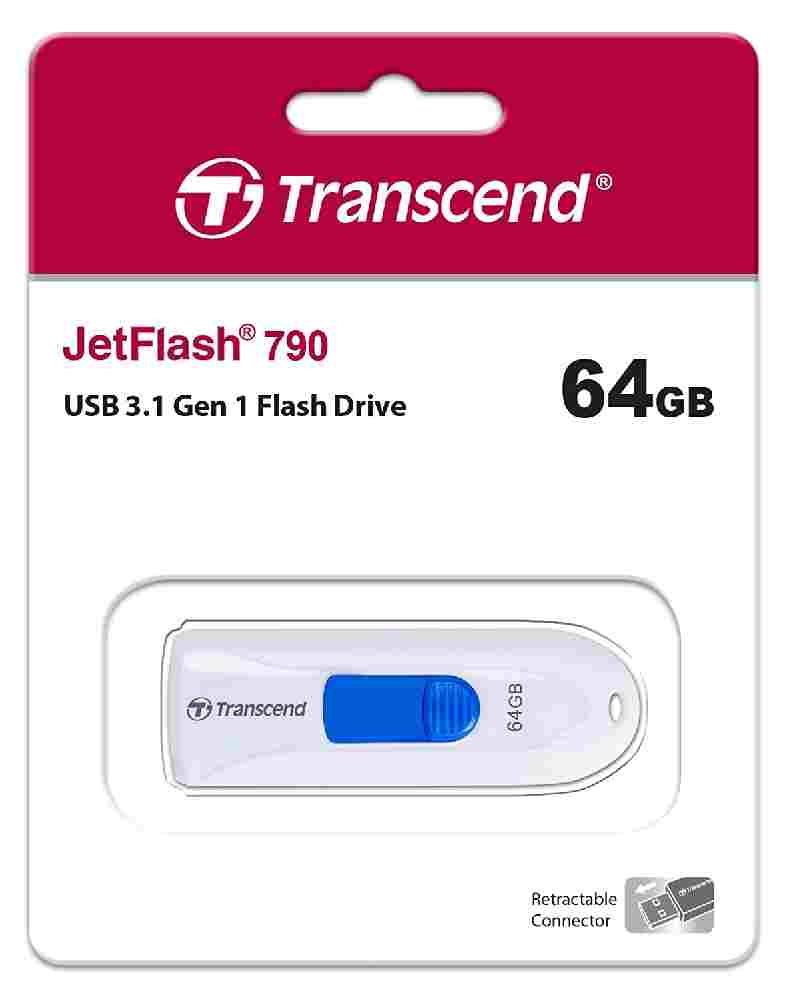 Transcend 64GB JetFlash 790 Super Speed USB 3.0 Pen Drive