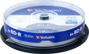 Verbatim Blu-ray Recordable Spindle 10 PCs Pack