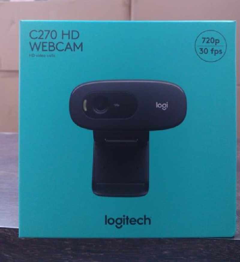 Logitech C270 HD 720P 3 MP for UID AADHAAR Enrollment Webcam Camera