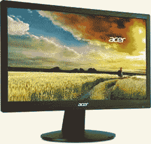 Acer E1900HQ wide 18.5 inch LED monitor