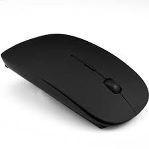 Adnet Apple Shape Black USB Mouse