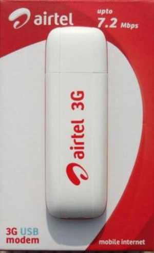 Airtel 3G usb Stick Dongle Modem Data Card best Offer Internet Tariff Plans