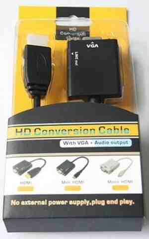 HDMI to VGA Converter Adapter Cable