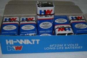 Hi Watt Long Life 9V Volt 5 PCs Zinc Chloride Battery