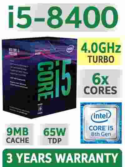 Intel i5-8400 8th Gen Core Coffee Lake up to 4.00GHz 9MB Cache LGA 1151 Desktop Processor