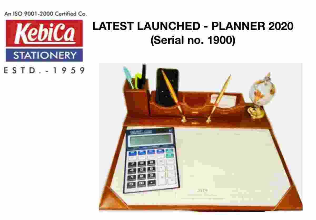 Leatherite Planner | Kebica LEATHERITE 1900 Planner Price 6 Dec 2022 Kebica Planner Black online shop - HelpingIndia