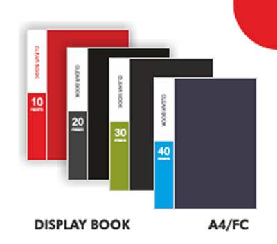 Kent Display Book A4 Size 20 Pocket MultiColor Display File - Click Image to Close