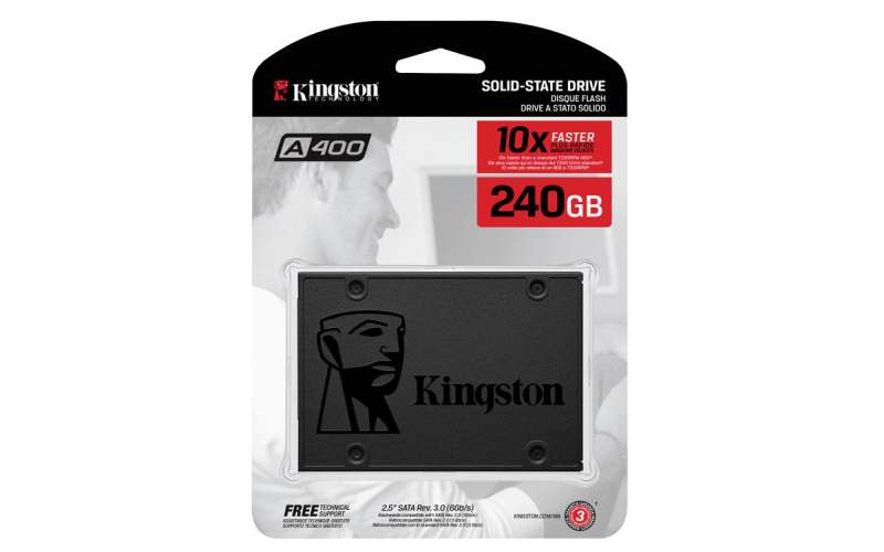 Kingston A400 240 GB Laptop, Desktop Internal Solid State Drive SSD