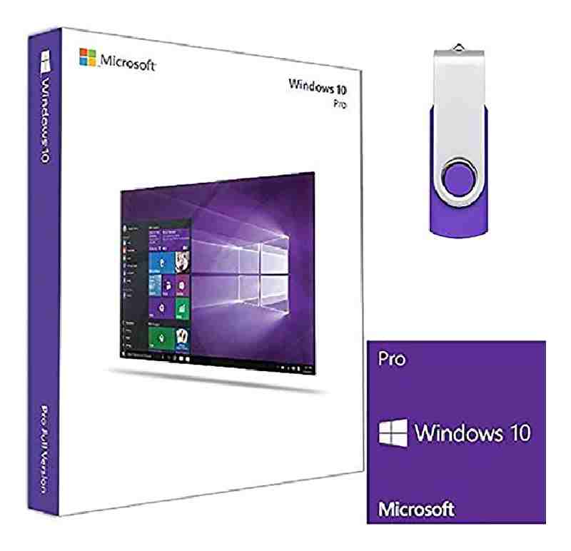 Microsoft Original Windows 10 Pro 64Bit OS Software OEM Pack DVD
