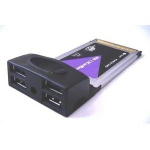 PCMCIA 4 Port USB 2.0 32-Bit Cardbus