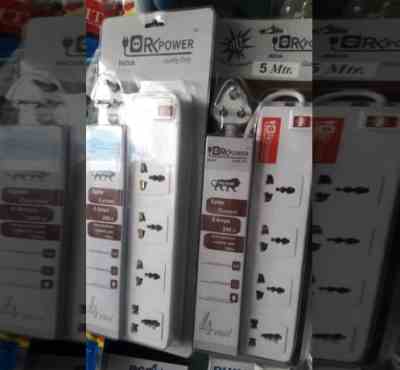 Power Extension Strip | RK Power 4-Socket Cord Price 28 Feb 2024 Rk Extension Cord online shop - HelpingIndia