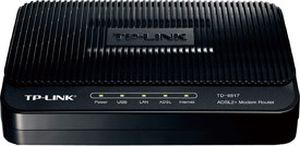 TP-LINK ADSL2+ Ethernet/USB Modem Router Black