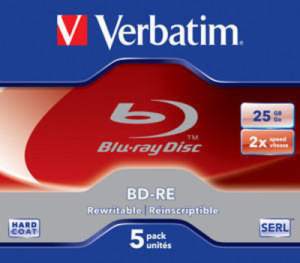 Blank Blu Ray Bd Re Media | Verbatim BD-RE 5PCs Pack Price 7 Feb 2023 Verbatim Blu Rewritable Pack online shop - HelpingIndia