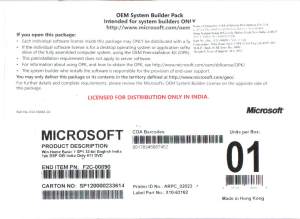 Microsoft Windows 7 Home Basic64bit OEM PACK Software - Click Image to Close